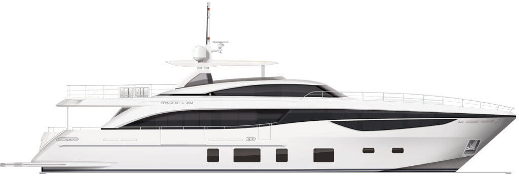princess yacht 35m