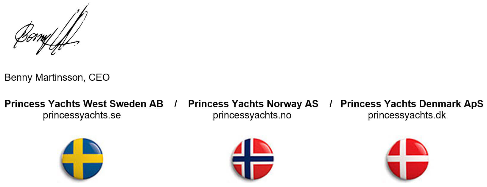 princess yachts denmark